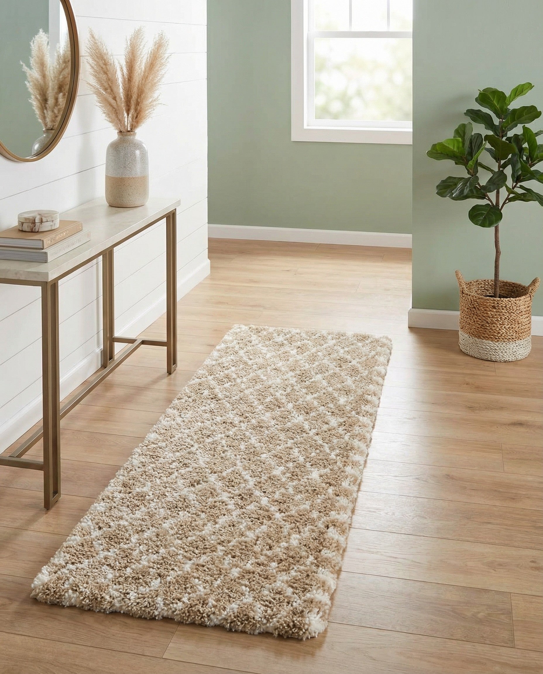 2' 7 x 6' Marrakesh Shag Runner Rug