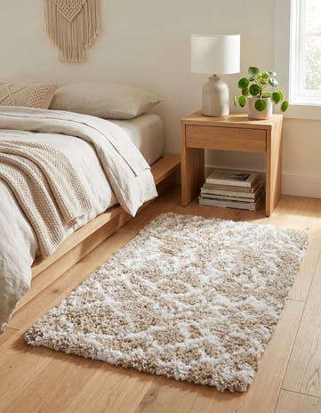 Taupe Marrakesh Shag Rug