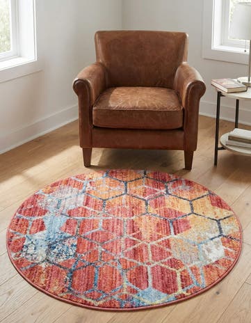3' 3 x 3' 3 Andromeda Round Rug