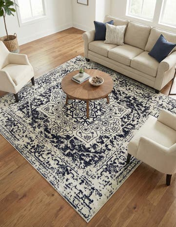 Blue Arlington Square Rug