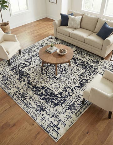 Blue Arlington Square Rug