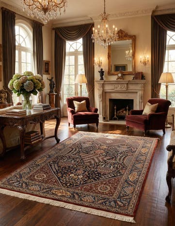5' 1 x 8' 2 China Silk Rug