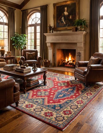 210cm x 300cm Hand Knotted Kazak Rug