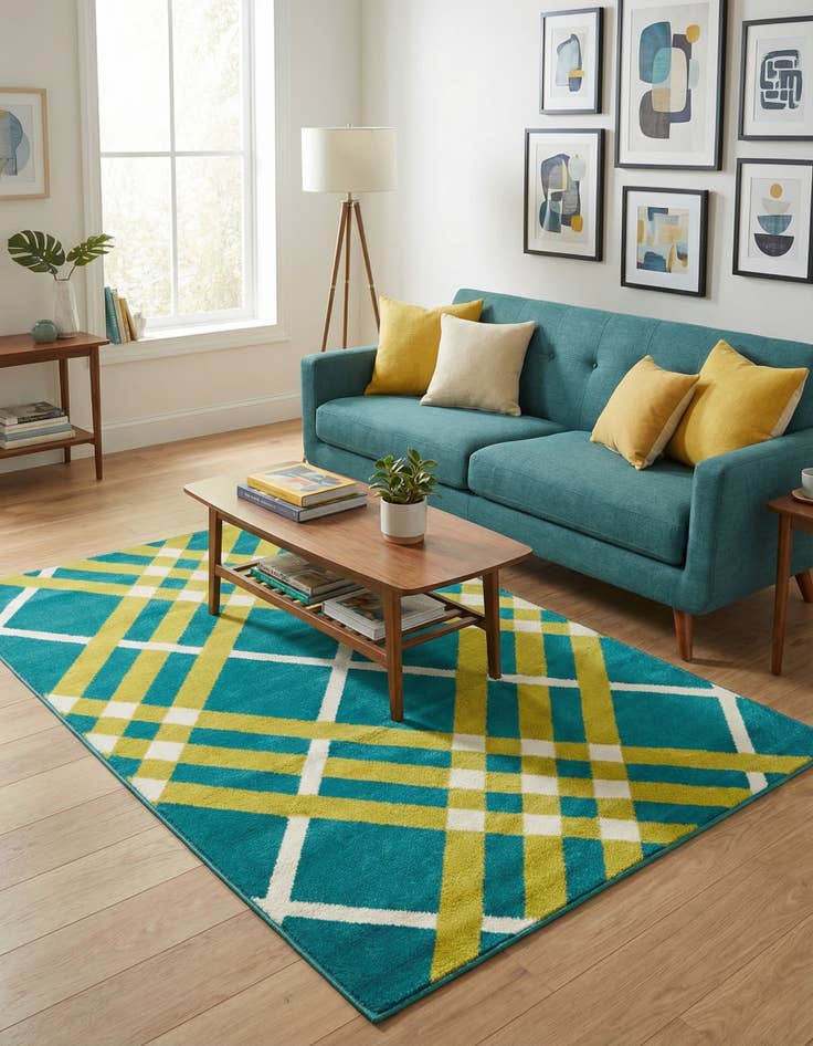 Detail image of 4' x 6' Open Hearts Rug