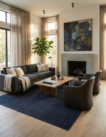 7' x 9' 2 Hand Woven Kilim Modern Wool Rug