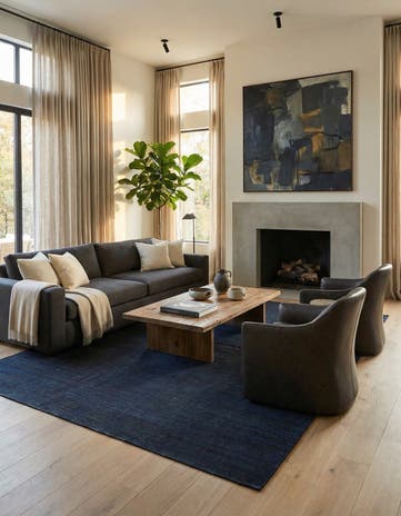 7' x 9' 2 Hand Woven Kilim Modern Wool Rug