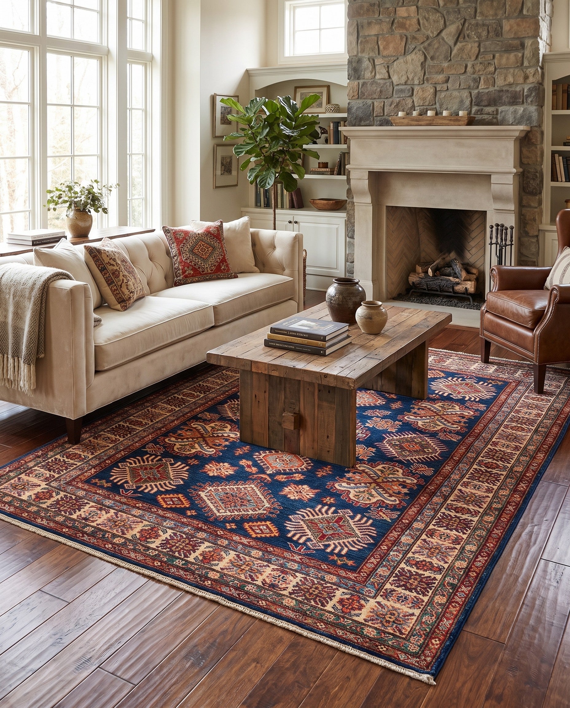 5' 2 x 6' 6 Hand Knotted Kazak Rug