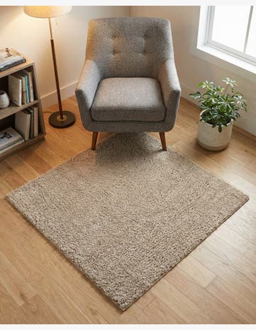 3' x 3' Zermatt Shag Square Rug