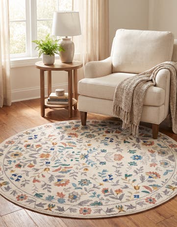 125cm x 125cm Blossom Round Rug