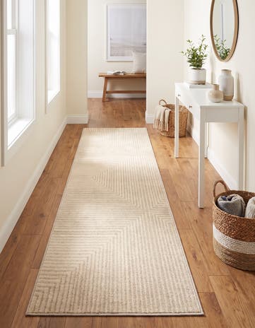 Ivory Contour Runner Rug