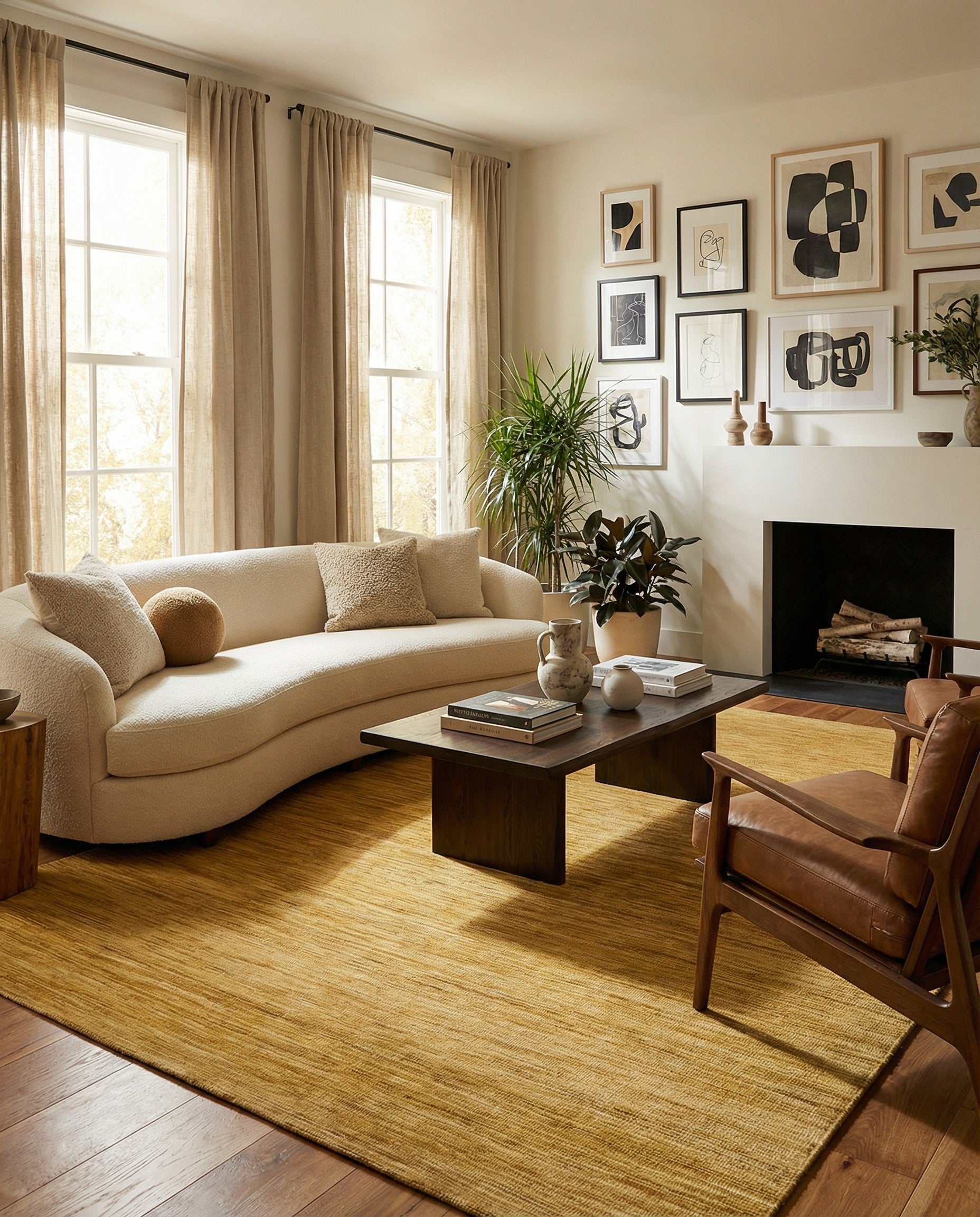 6' 11 x 9' 6 Hand Woven Kilim Modern Wool Rug