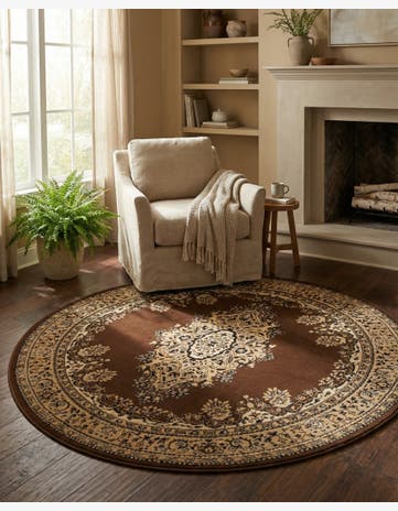 5' 3 x 5' 3 Amaya Round Rug