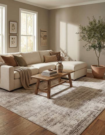 Chocolate Brown Hermitage Rug
