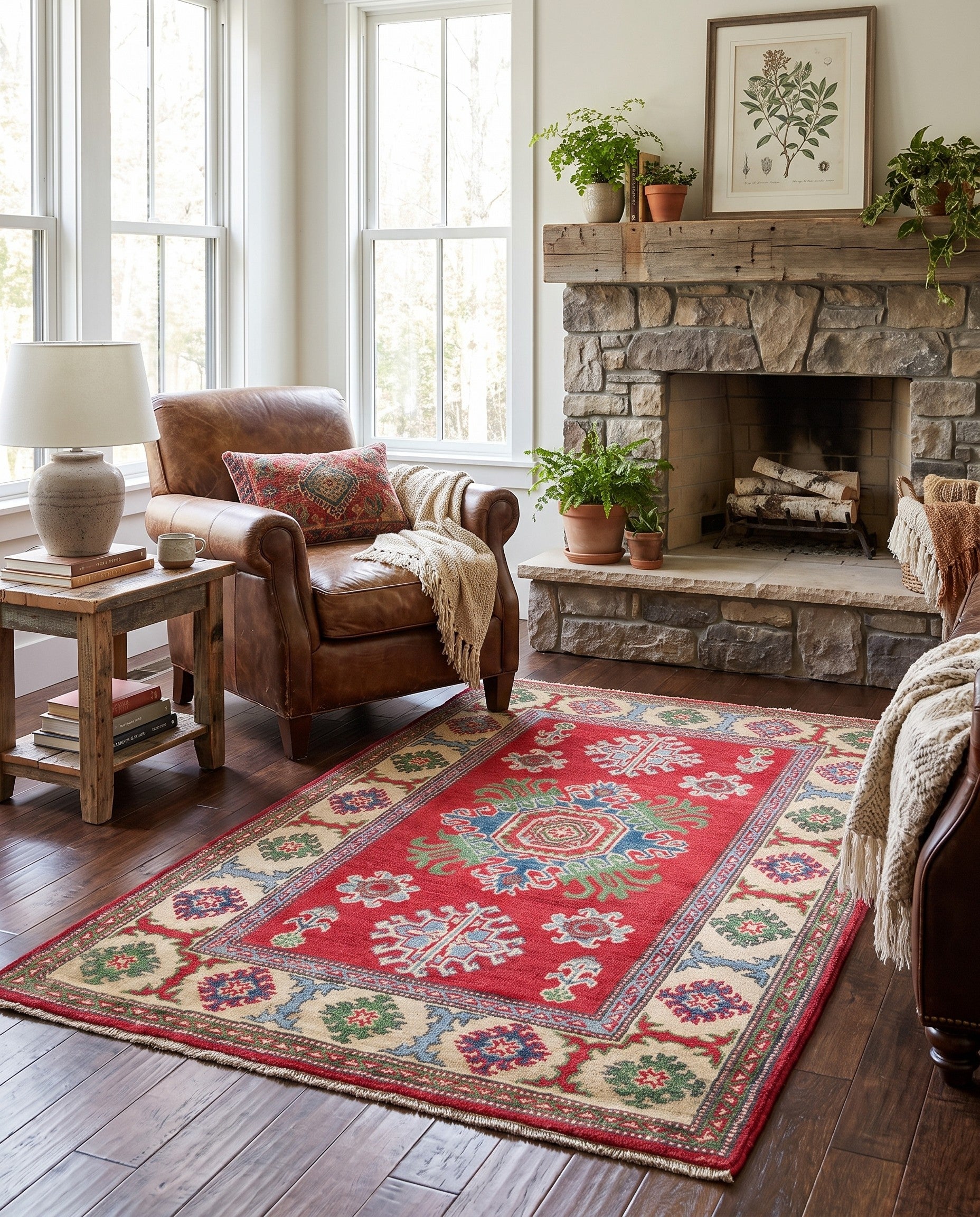 2' 8 x 4' 1 Hand Knotted Kazak Rug