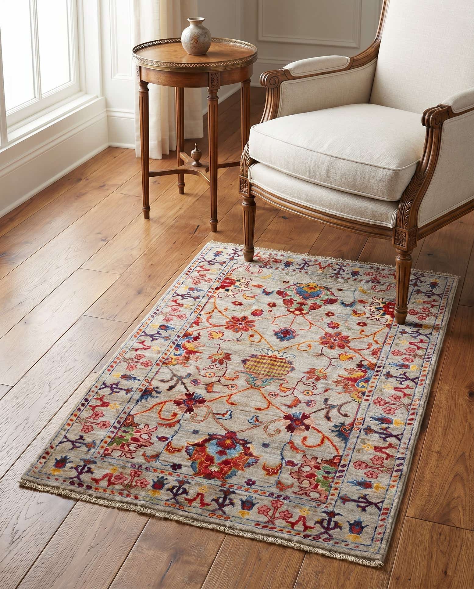 3' 5 x 4' 11 Hand Knotted Ariana Ziegler Rug