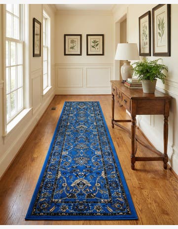 2' 7 x 14' Kashan Design Runner Rug