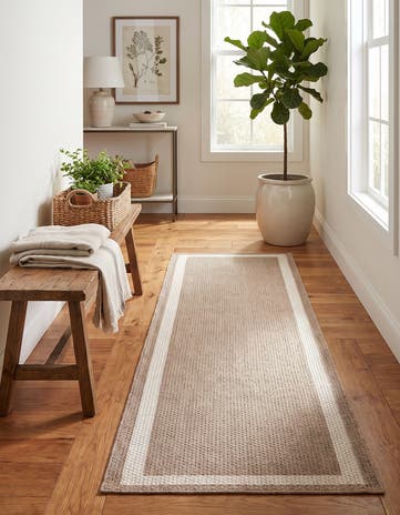 Taupe Georgia Runner Rug