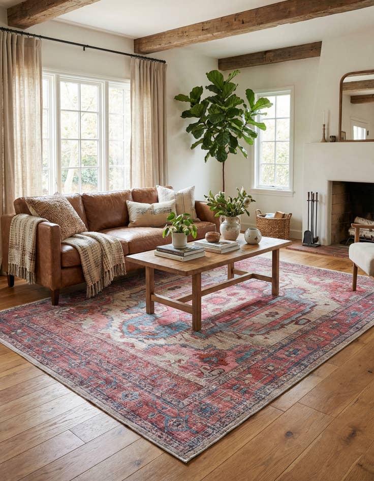 Detail image of 6' x 9' Washable Maahru Rug