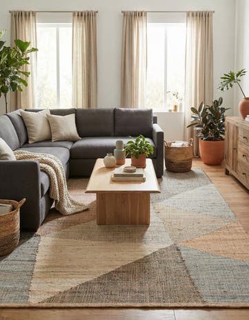 6' 1 x 9' Hand Woven Kilim Jute Rug