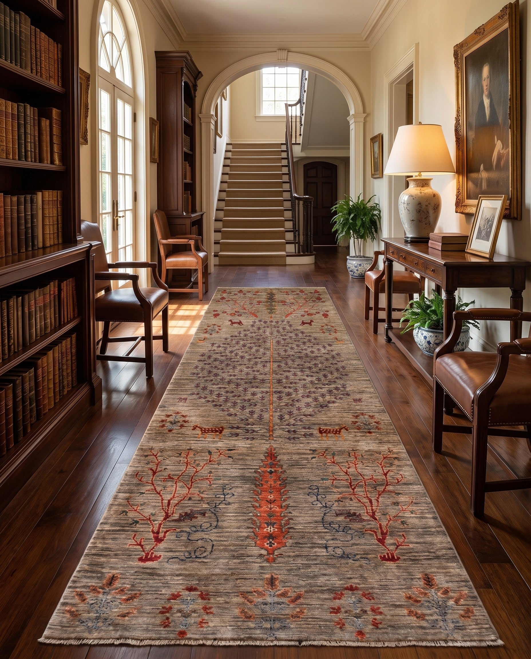 2' 9 x 8' 2 Hand Knotted Ariana Ziegler Runner Rug