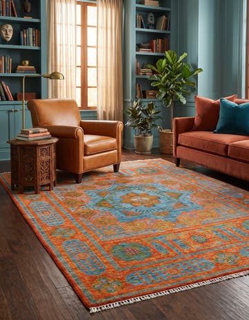 5' 7 x 7' 8 Hand Knotted Ariana Ziegler Rug