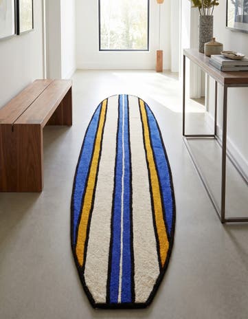 2' x 9' Hand Tufted Wool Runner Rug