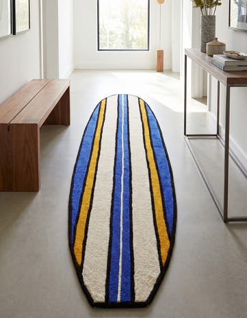 2' x 9' Hand Tufted Wool Runner Rug