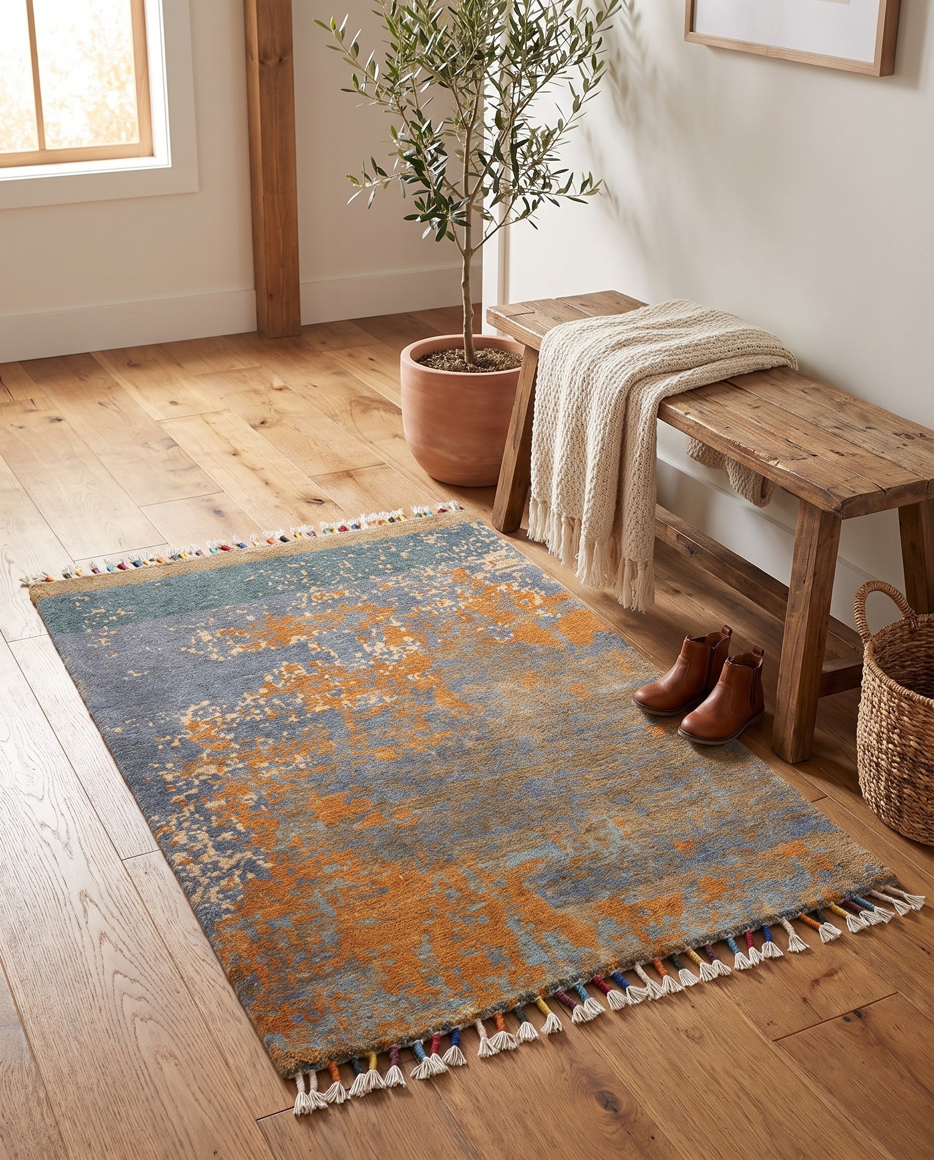 2' x 2' 11 Hand Knotted Ziegler Rug