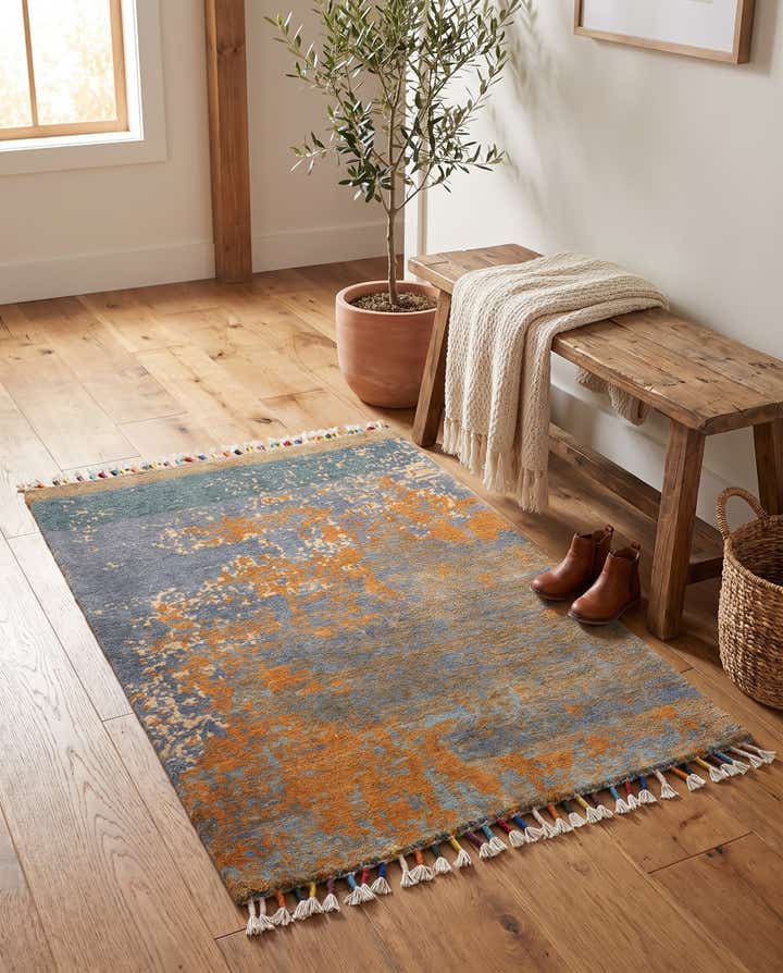 60cm x 90cm Handgeknüpft Ziegler Teppich