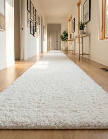 2' 7 x 16' 5 Zermatt Shag Runner Rug