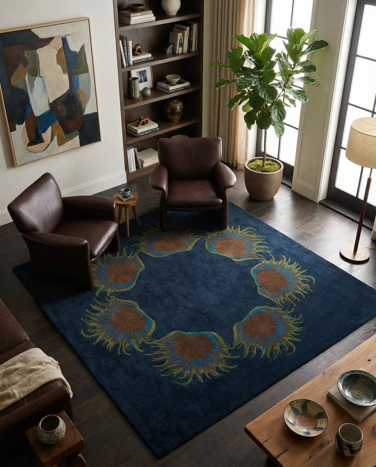 Detail image of 7' 7 x 7' 7 Luna Square Rug