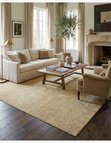 8' 3 x 10' Hand Knotted Oushak Wool Rug