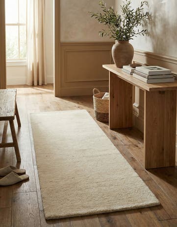 2' 4 x 4' 8 Hand Knotted Gabbeh Wool Runner Rug