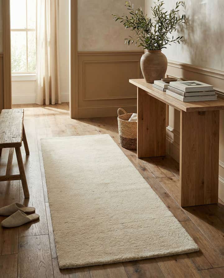 2' 4 x 4' 8 Hand Knotted Gabbeh Wool Runner Rug