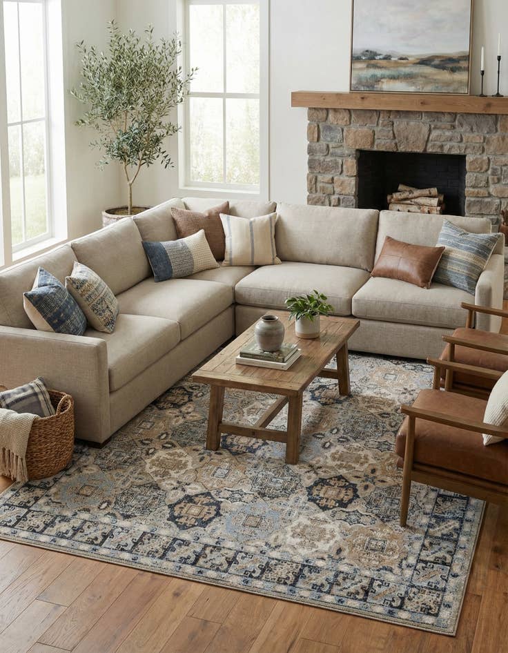 Detail image of 9' x 12' Kamala Washable Rug