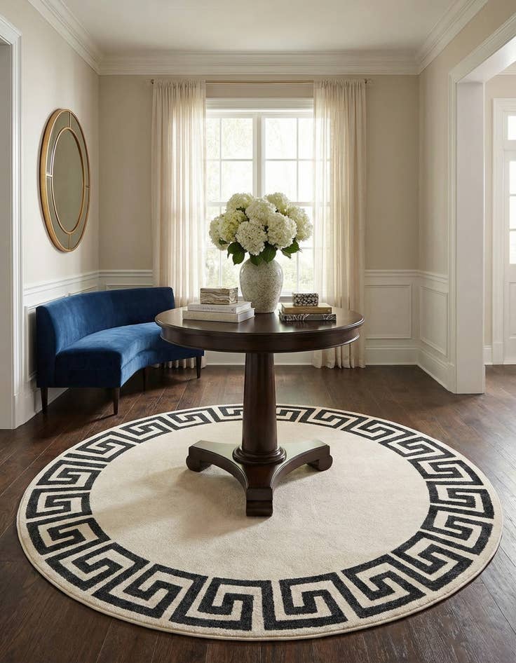 Detail image of 7' 10 x 7' 10 Hera Round Rug