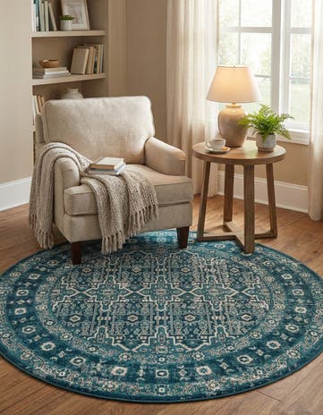 5' 3 x 5' 3 Lucerne Round Rug