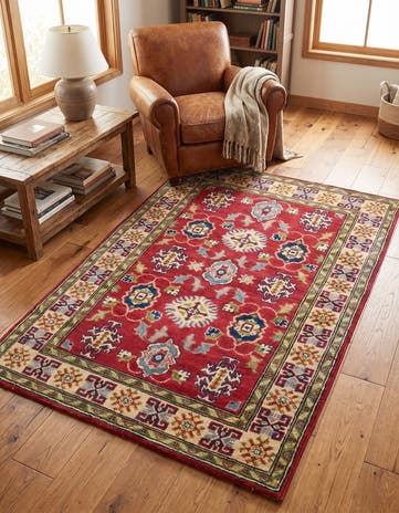 3' 4 x 5' Hand Knotted Kazak Rug