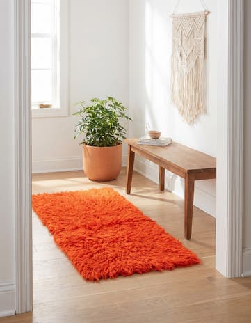 2' x 3' 10 Hand Knotted Moroccan Wool Runner Rug