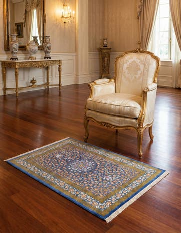 2' 7 x 4' 2 Ghom Silk Rug