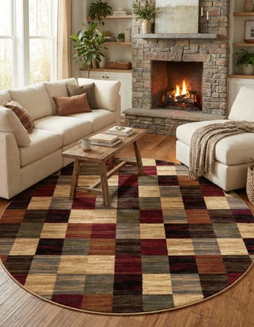 Cafe Round Rug