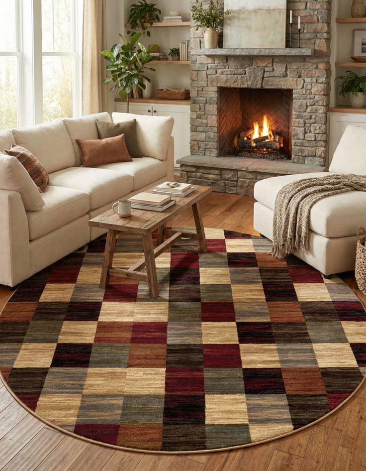 Detail image of 10' x 10' Coffee Shop Round Rug