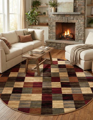 Cafe Round Rug
