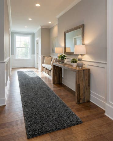  2' 7 x 20' Zermatt Shag Runner Rug