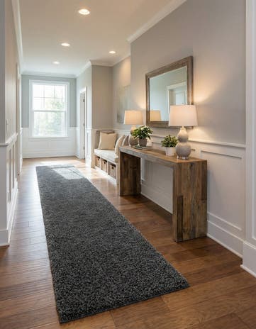 2' 7 x 20' Zermatt Shag Runner Rug
