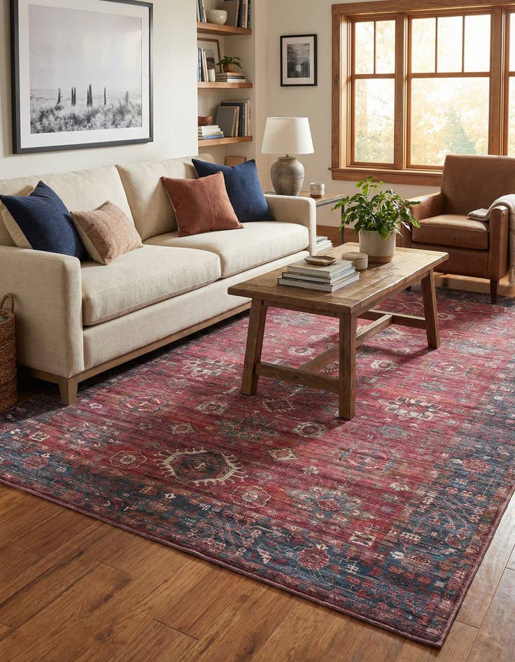 Detail image of 9' 2 x 12' Washable Maahru Rug