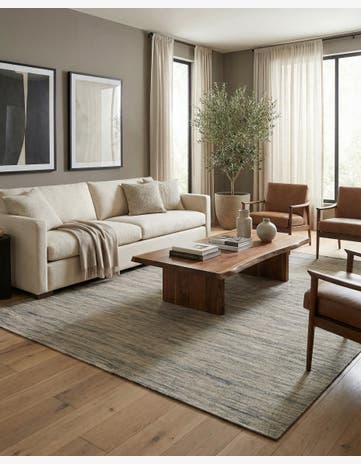 6' 10 x 9' 8 Hand Woven Kilim Modern Wool Rug