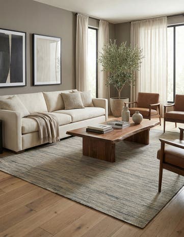 6' 10 x 9' 8 Hand Woven Kilim Modern Wool Rug