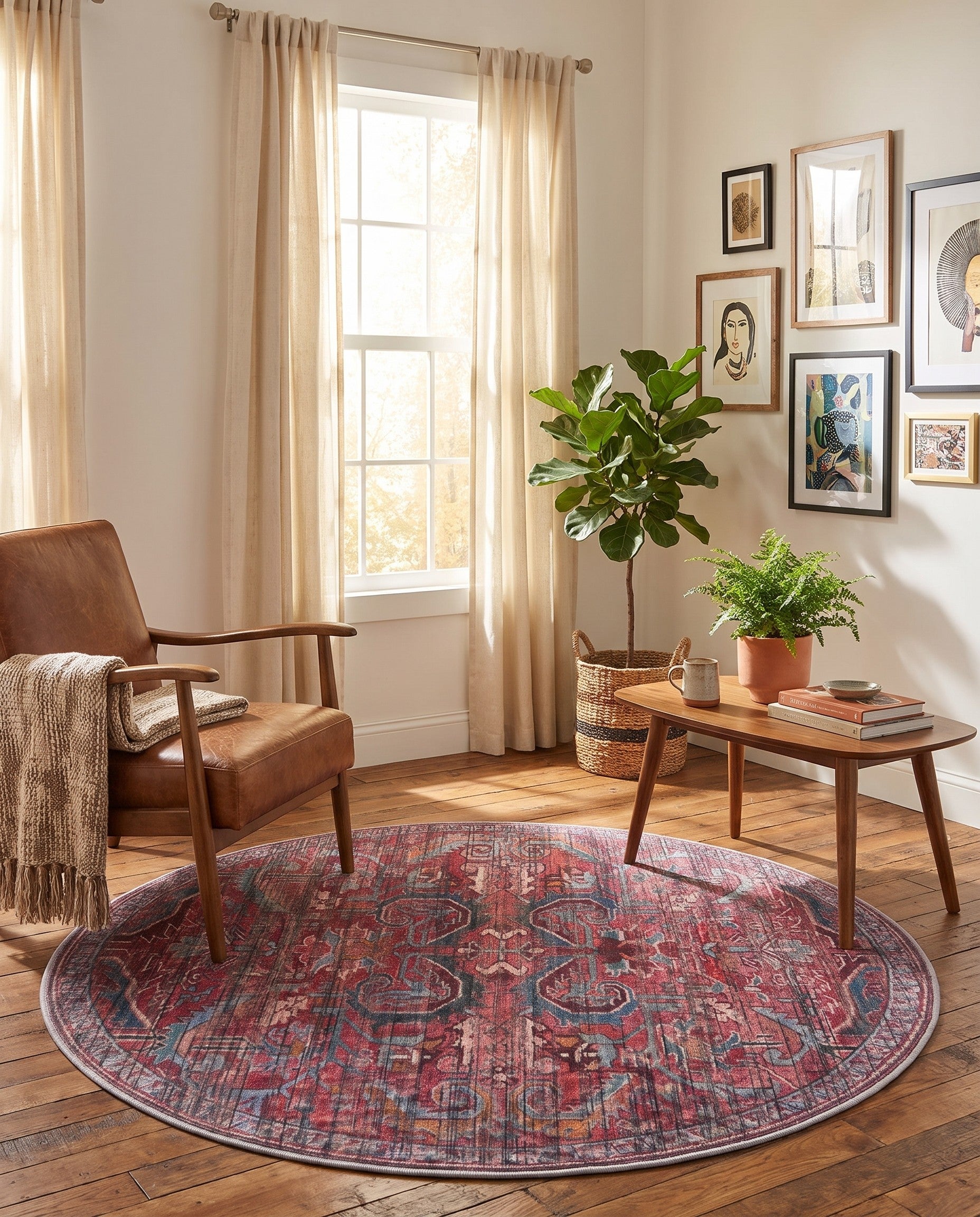 125cm x 125cm Maahru Round Rug