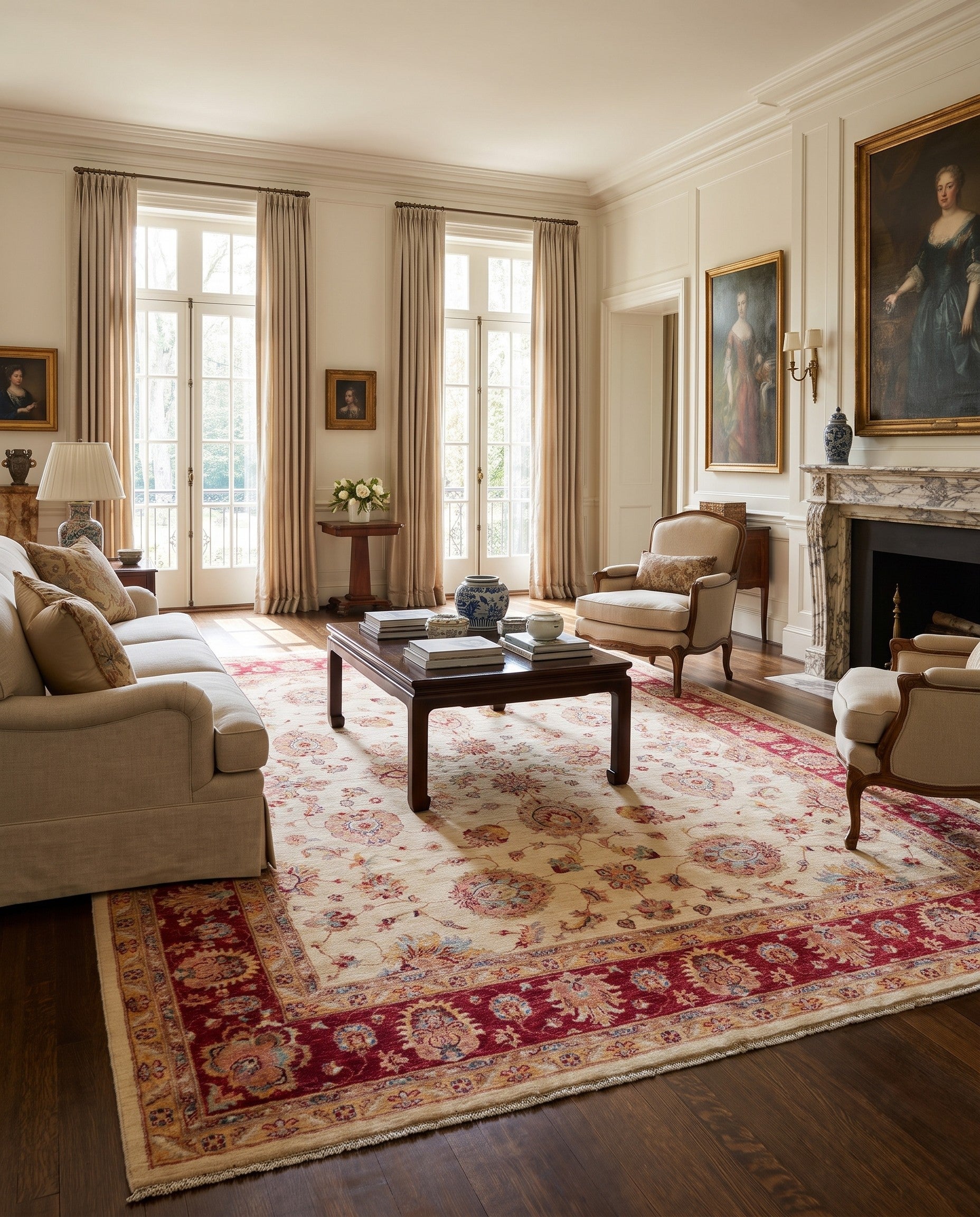 9' 2 x 11' 9 Hand Knotted Ziegler Rug